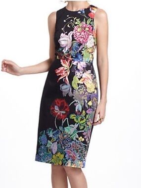 Anthropologie Leifsdottir Heian Floral Sheath Dress